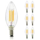 ZMH LED-Leuchtmittel E14 Glühbirne Warmweiß Lampe kerze 4W 2700K Filament Retro Bild 2