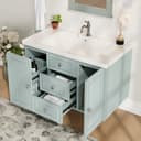 Celya Waschbeckenunterschrank mit Keramik-Waschbecken - 78,5 x 46 x 46,8 cm Bild 2