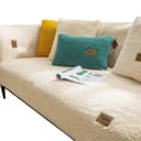 Diwzbyn Sofaschoner Beige Samt Anti-Rutsch Bild 2