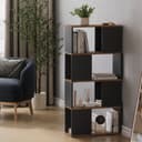 Vicco Raumteiler Eneos Anthrazit Goldkraft Eiche Modernes Regal Bild 2