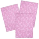 Kracht Geschirrtuch Wildblumen 3er Pack Rosa Halbleinen Bild 2