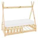 ML-DESIGN Spielbett Tipi Zeltbett Natur Kiefer mit Matratze Bild 2