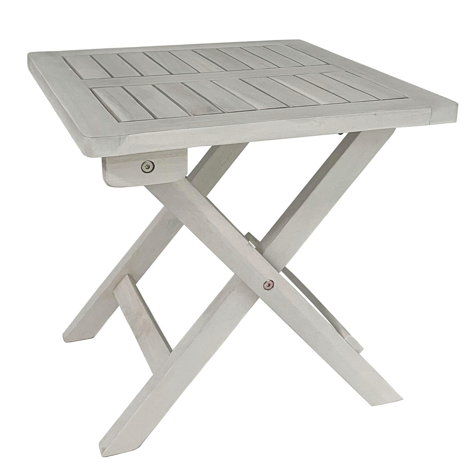 ESTEXO Gartentisch Beistelltisch Weiß - Bild 2