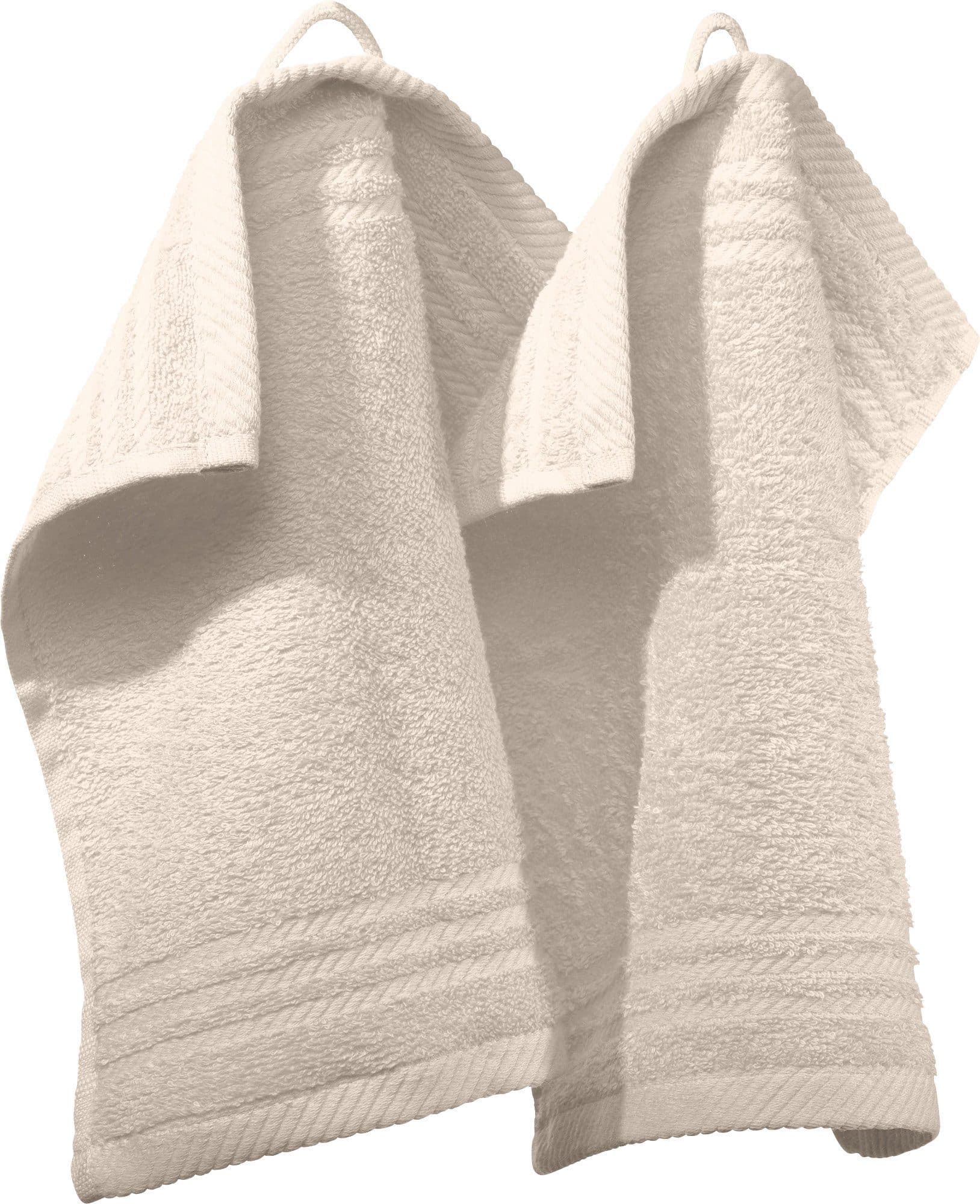 REDBEST Seiftuch 2er-Pack Walk-Frottier Uni Creme - Bild 2