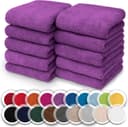 NatureMark Seiftuch 10er-Set Lila 100% Baumwolle Frottier Waschlappen Bild 2