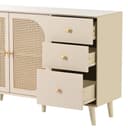 Sweiko Sideboard Rattantüren 3 Schubladen Bild 2