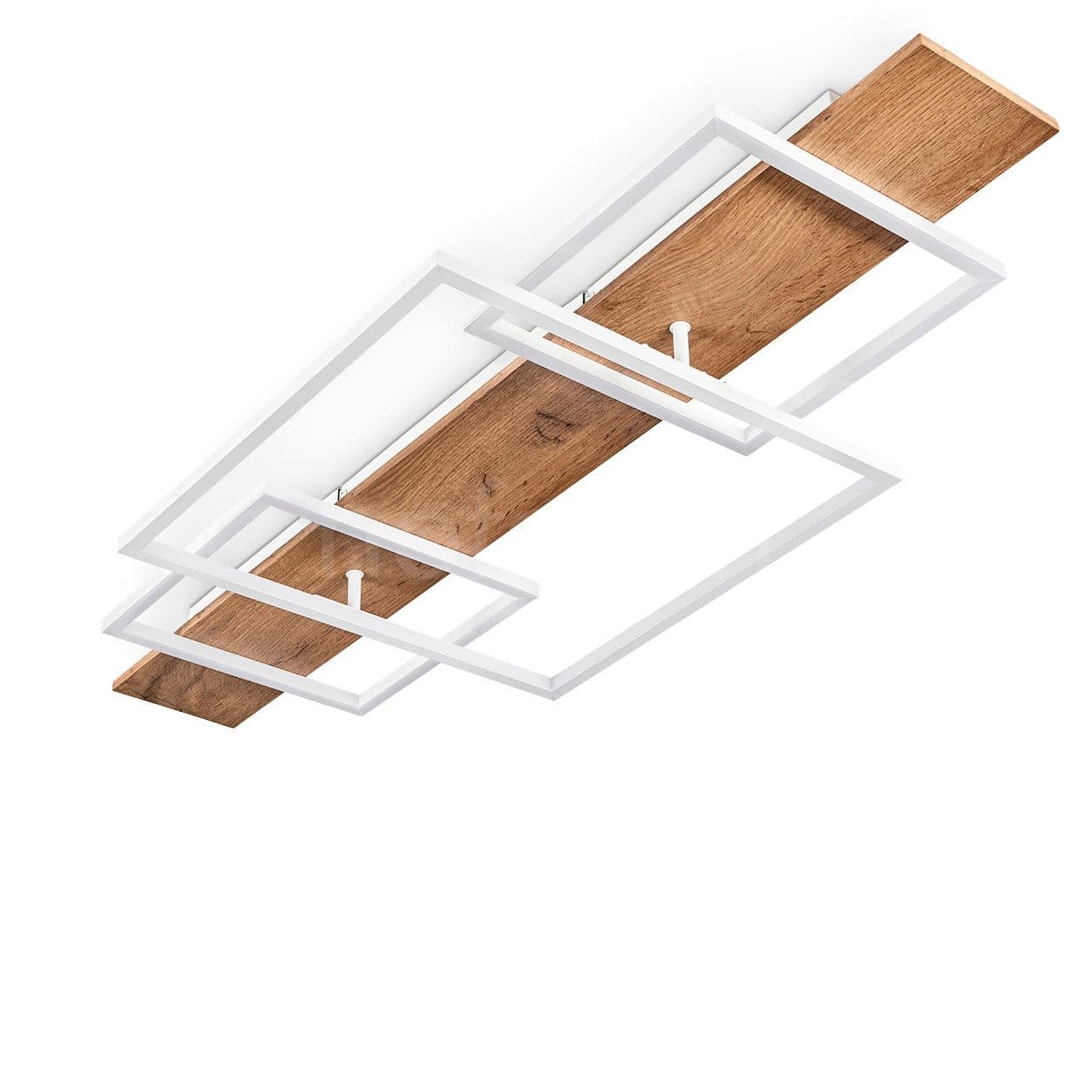 hofstein Deckenleuchte Palermo dimmbar Metall/Holz 3000K - Bild 2