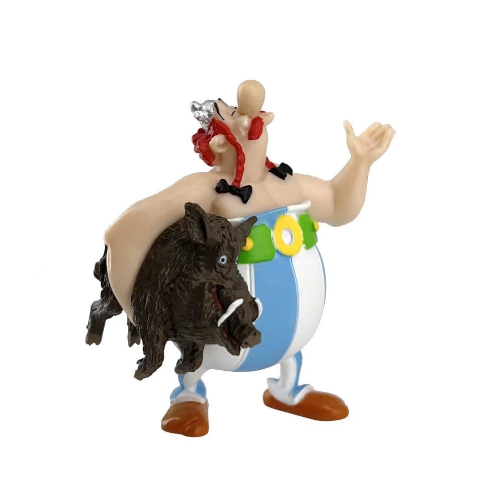 Plastoy Spiel, Obelix mit Wildschwein Figur