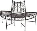 Garden Pleasure Baumbank Halbkreis Rostbraun Stahl Bild 2