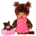 Monchhichi Plüschfigur Mutter & Kind Tragetasche 20 cm Bild 2
