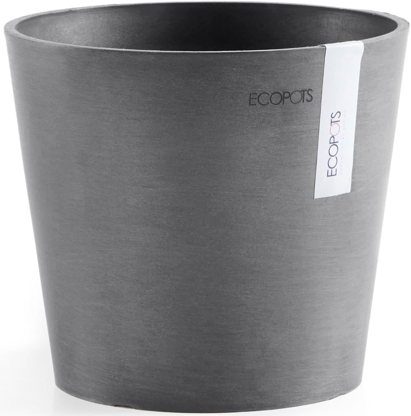 ECOPOTS Blumentopf AMSTERDAM Mini Grau Recycling-Kunststoff - Bild 2
