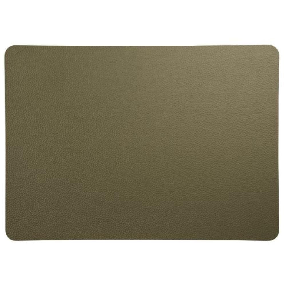 ASA Tischset rough olive Kunstleder pflegeleicht - Bild 2