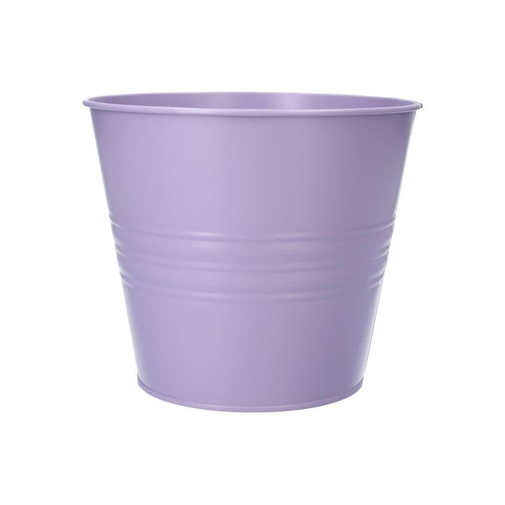 INNA-Glas Blumentopf MICOLATO Zink Flieder Rillen