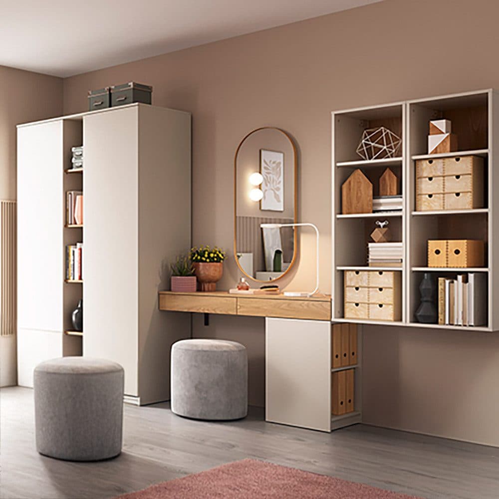 Lomadox Jugendzimmer-Set FIER-129 5-tlg. Kaschmir Eiche Grifflos - Bild 2