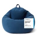 Lumaland Sitzsack Comfort Line XXL Dunkelblau Polyester Bild 2