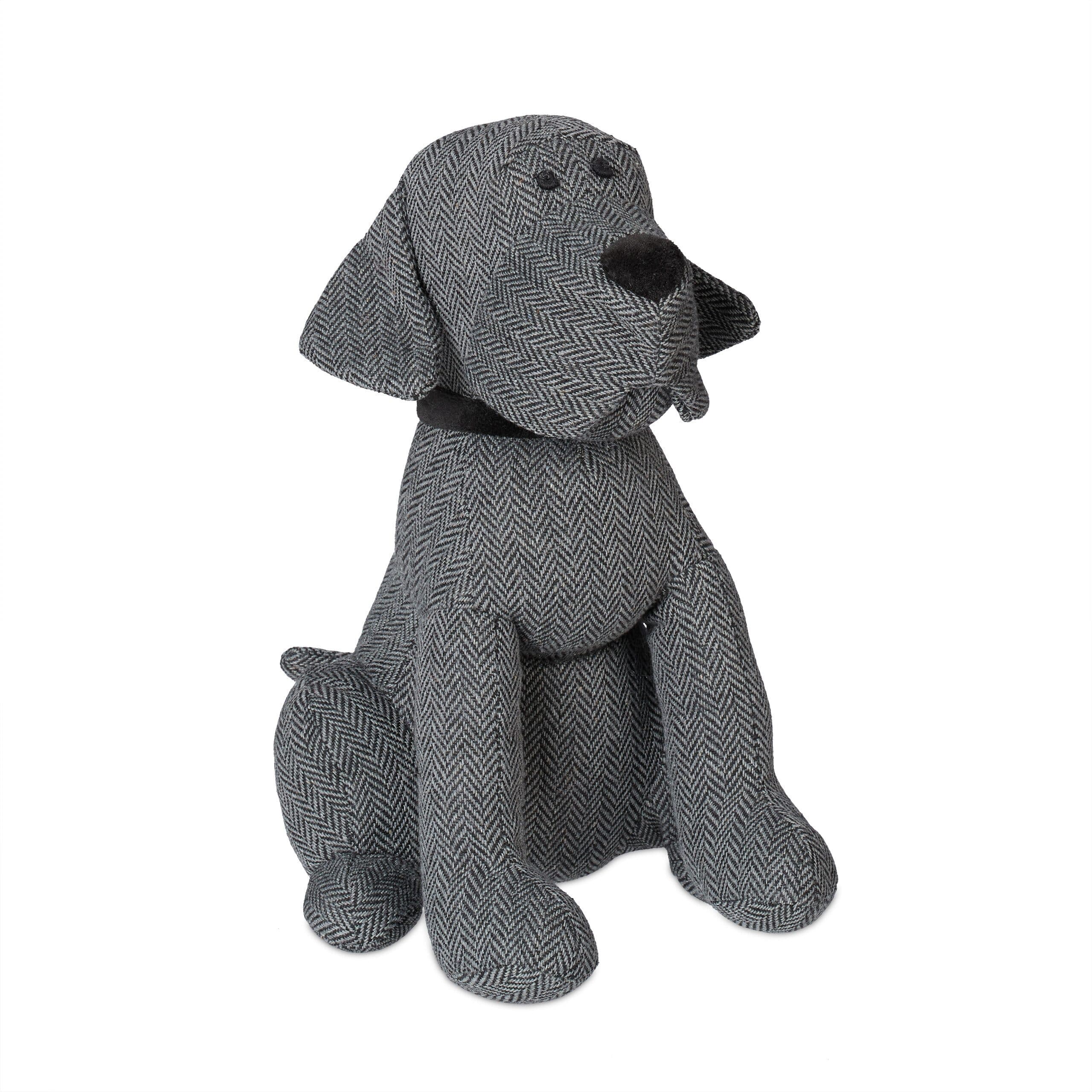 relaxdays Türstopper Stoff Hund Grau/Schwarz Dekorativ - Bild 2