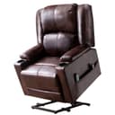 COMHOMA Massagesessel mit Aufstehhilfe und Massagefunktion Braun Bild 2