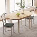 HOMCOM Klapptisch Kiefernholz Drop-Leaf Design für 6 Personen Bild 2