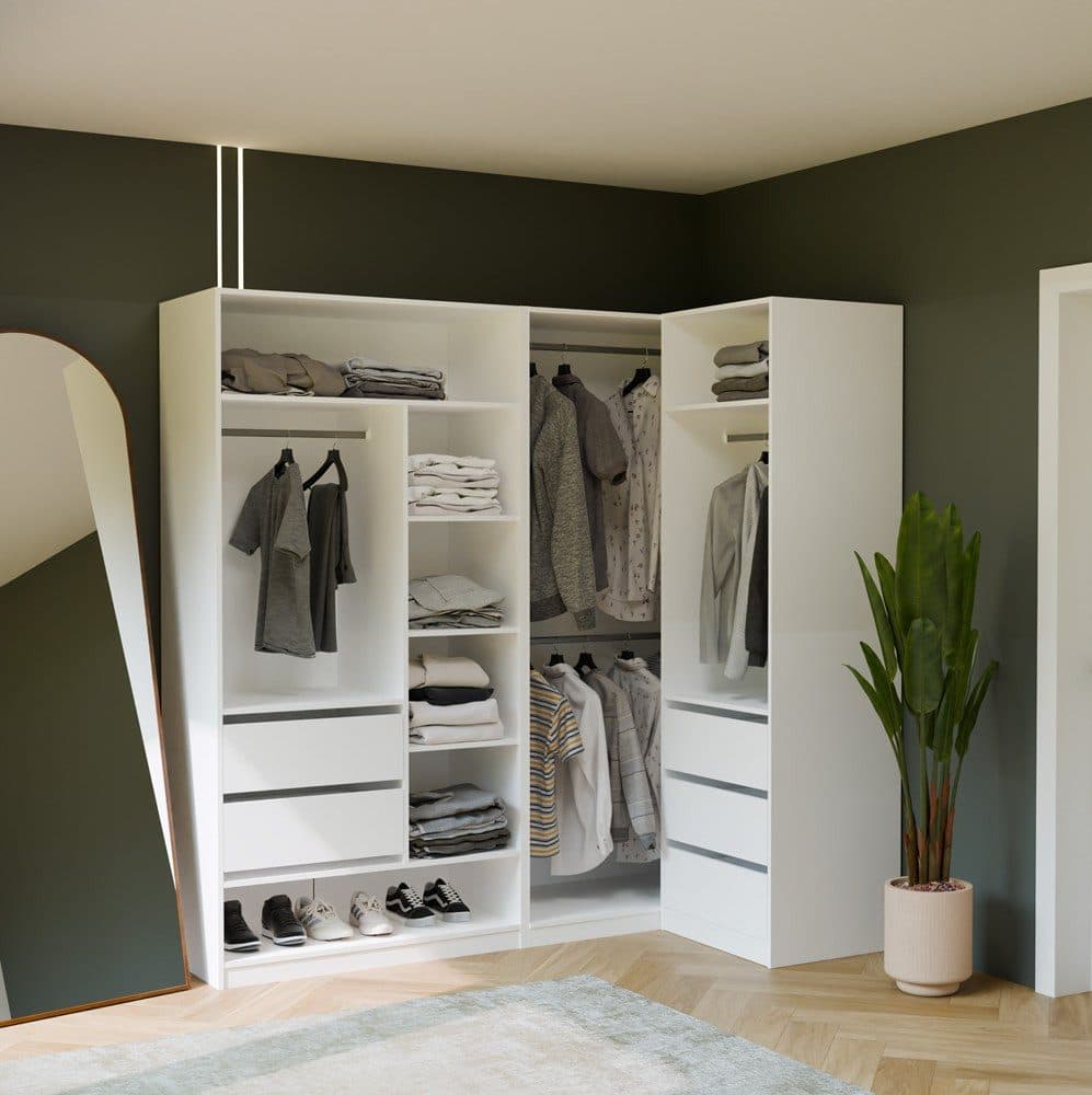 Raumhirsch Furniture Schubladenmodul für Kleiderschrank Weiß - Bild 2