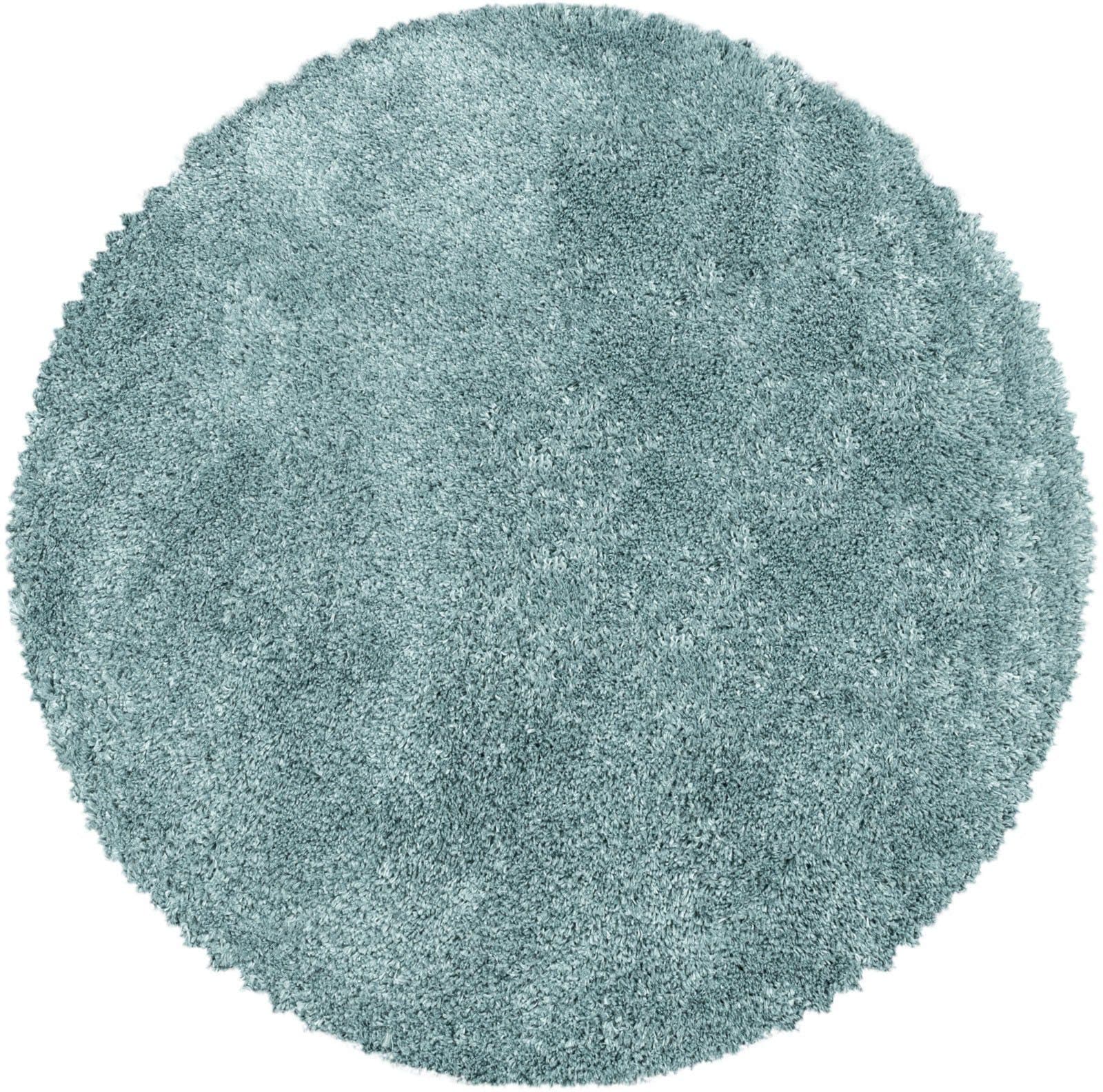 AYYILDIZ TEPPICHE FLUFFY 3500 Hochflor-Teppich Blau Rund - Bild 2