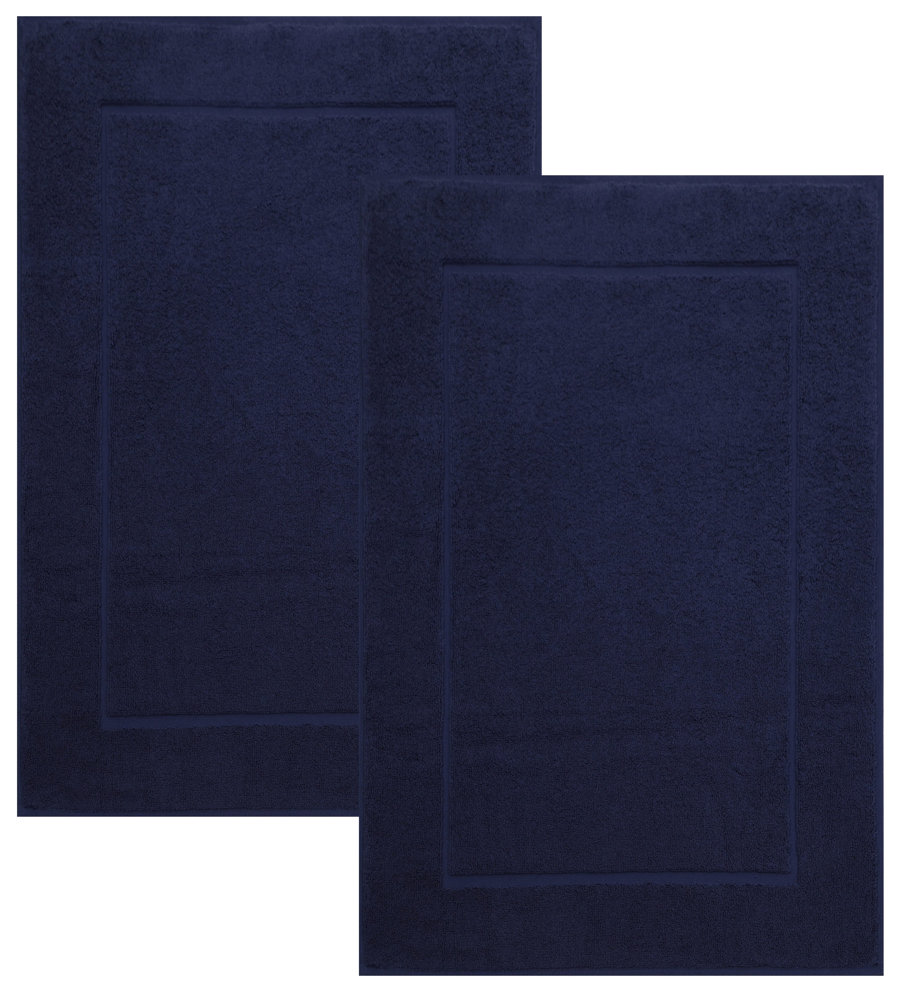 Betz Badematte 2 Stück Premium Badteppich Dunkelblau Baumwolle - Bild 2