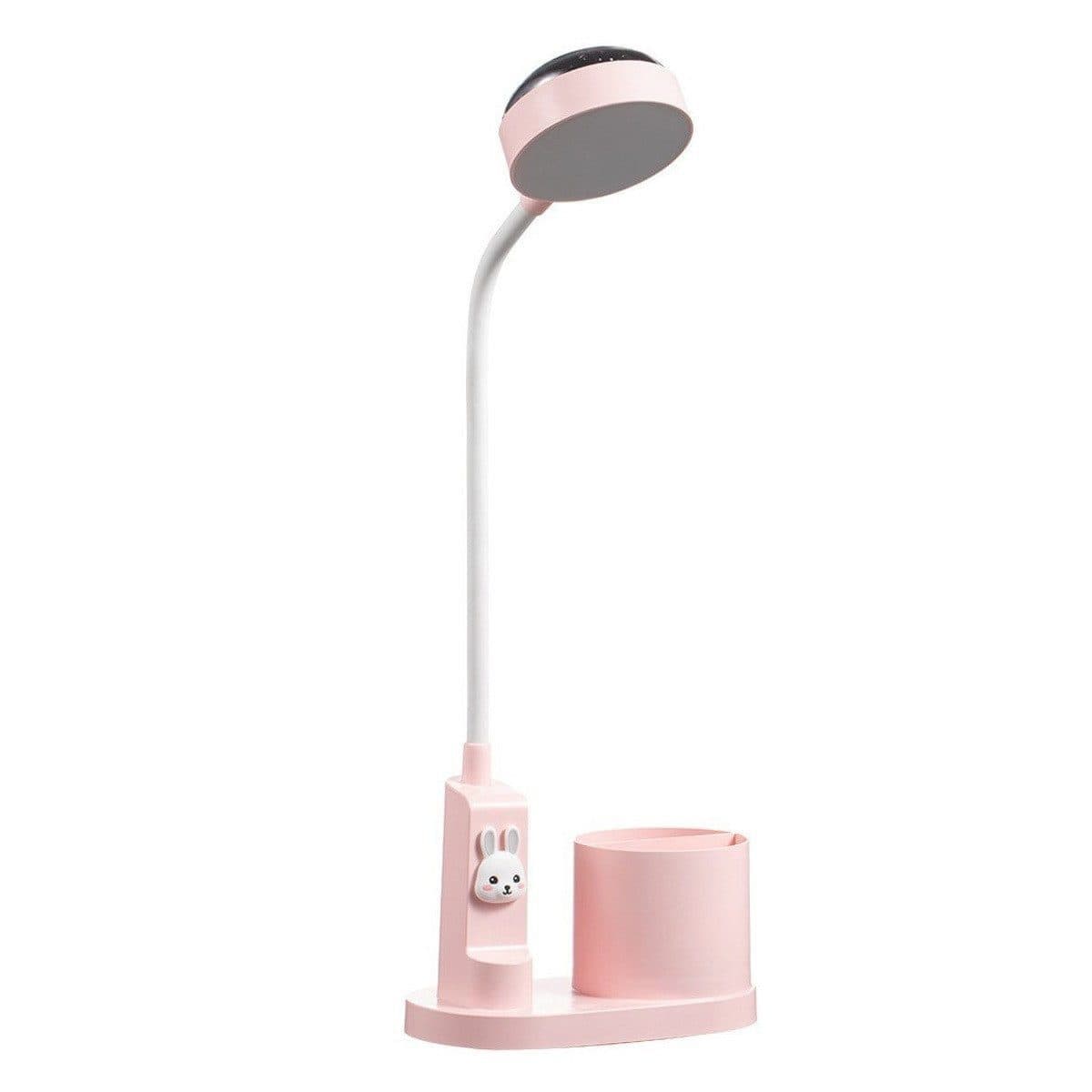 Ophy LED Schreibtischlampe Rosa mit Stifthalter & Projektion - Bild 2