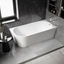 Bernstein Badewanne NORA CORNER Weiß glänzend Eckbadewanne rechts Bild 2
