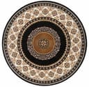 Teppich OTTO HOME Shari Schwarz Rund 140cm Orient-Design Kurzflor Bild 2