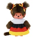 Monchhichi Plüschfigur Mädchen Deutschland-Kleid 20 cm Bild 2