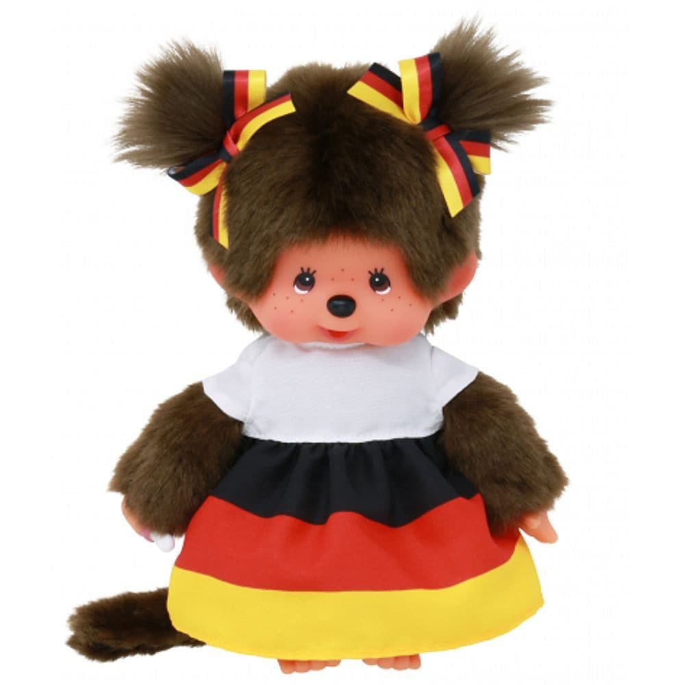 Monchhichi Plüschfigur Mädchen Deutschland-Kleid 20 cm - Bild 2