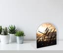 Tischuhr QUEENCE "Gräser und Dünen auf Sylt" Beige 3D-Druck Bild 2