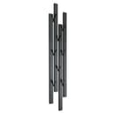 DanDiBo Wandgarderobe Schwarz Metall mit 8 Haken Modern Bild 2