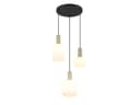TRIO Leuchten LED Pendelleuchte Cluster 3-flammig Gold Weiß Dimmbar Bild 2