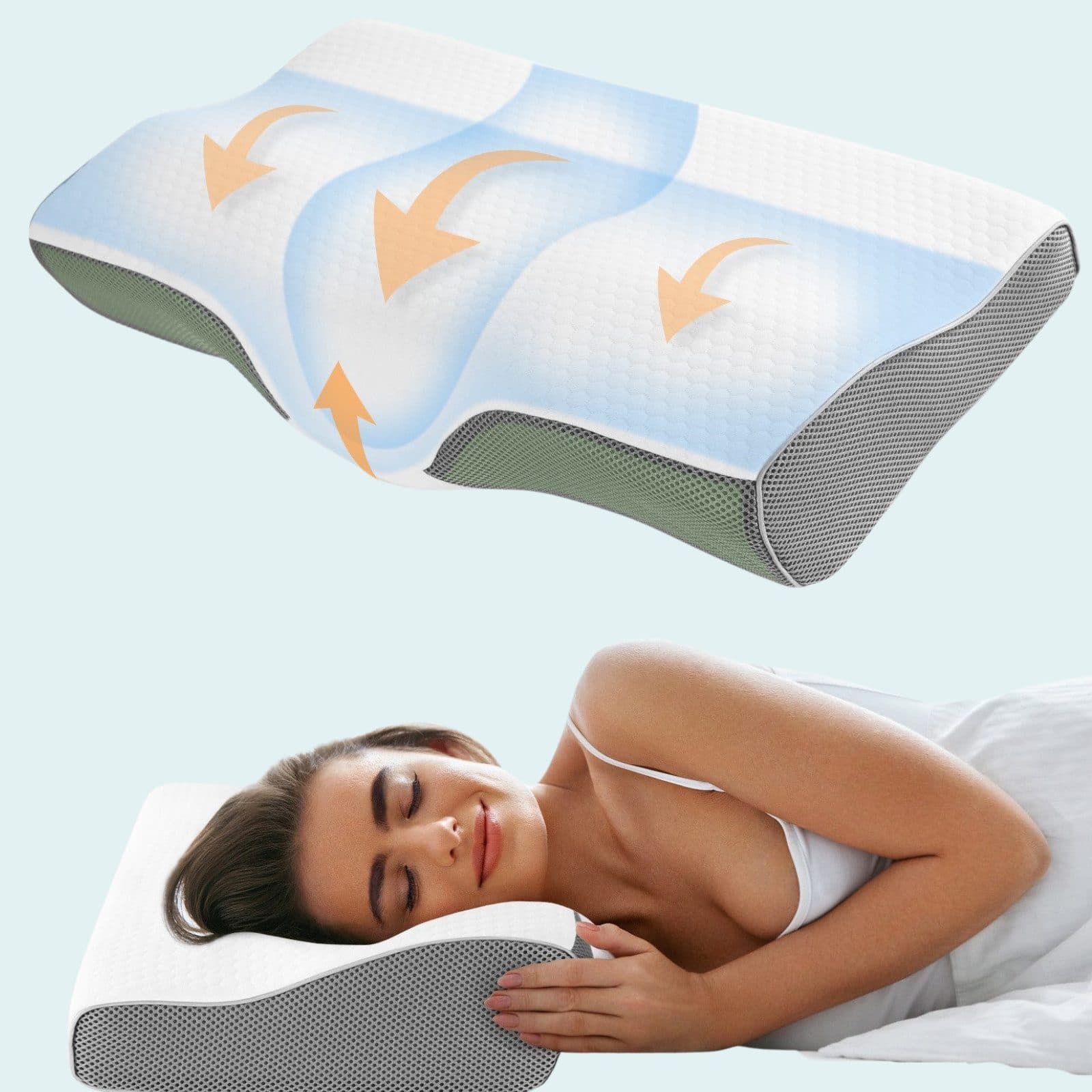 Ergonomisches Nackenstützkissen aus Memory Foam - Bild 2