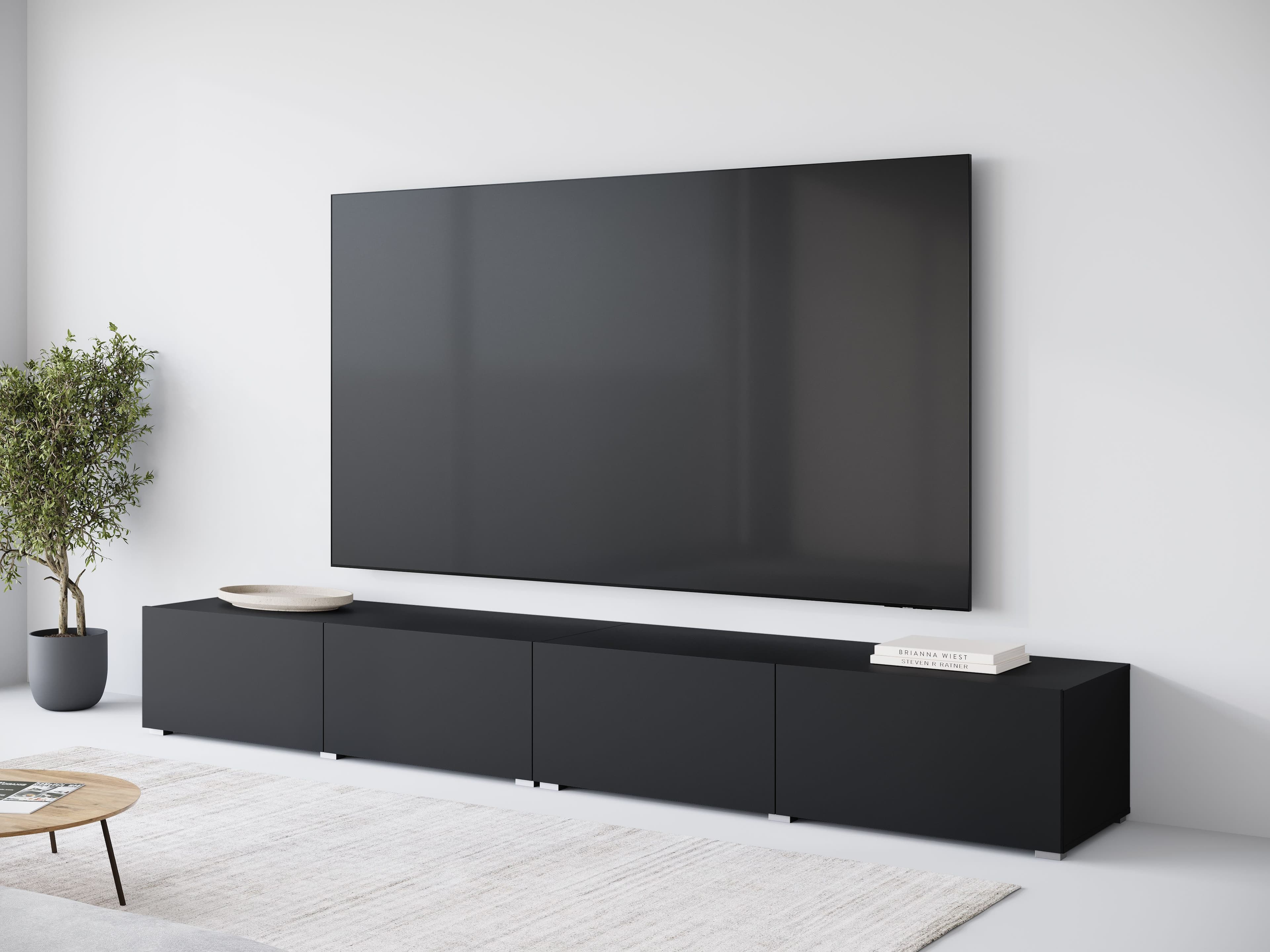 OTTO home Lowboard Denver Schwarz Modern 300 cm - Bild 2