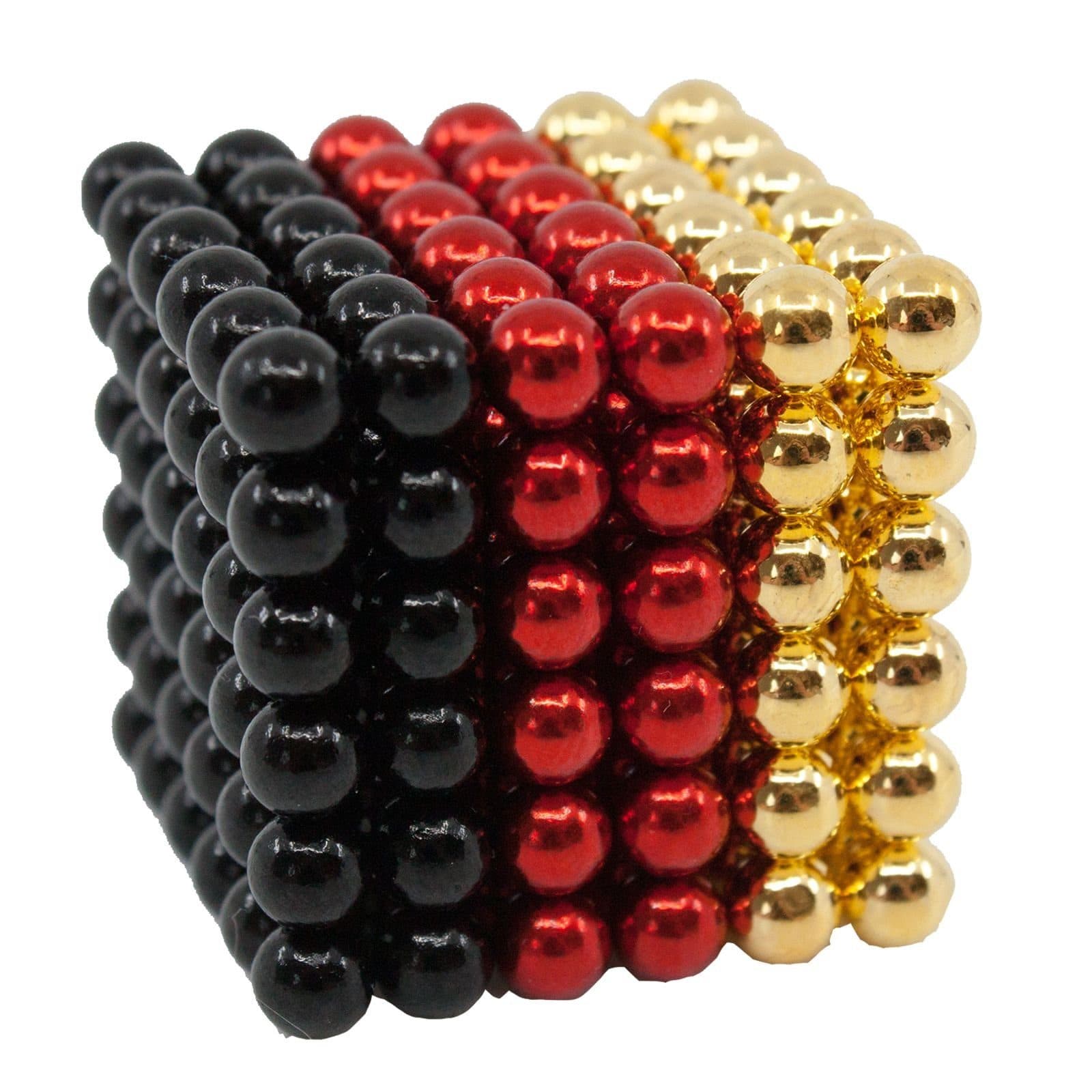 FurniSafe Neocube 5 mm Magnetkugeln Schwarz Rot Gold Magnetbausteine