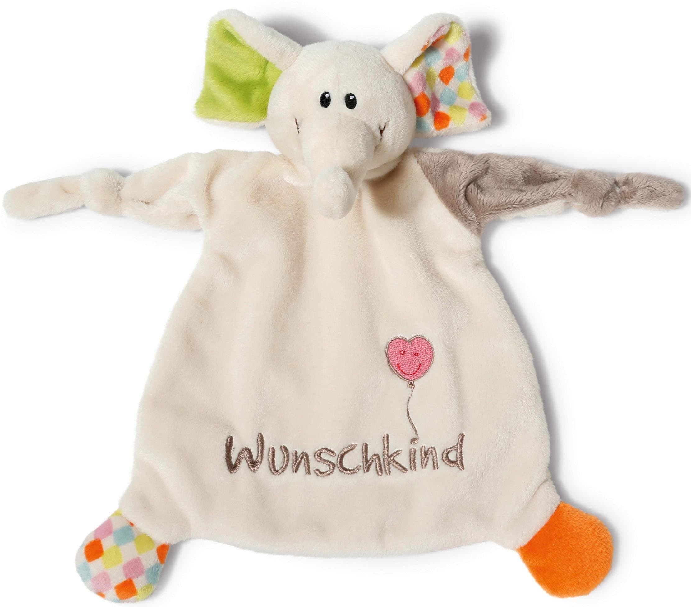 NICI Schmusetuch Elefant Dundi My First Kollektion Wunschkind Beige Polyester