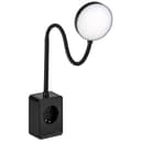 SEBSON LED Steckdosenleuchte Dimmbar Schwarz Flexarm USB Bild 2