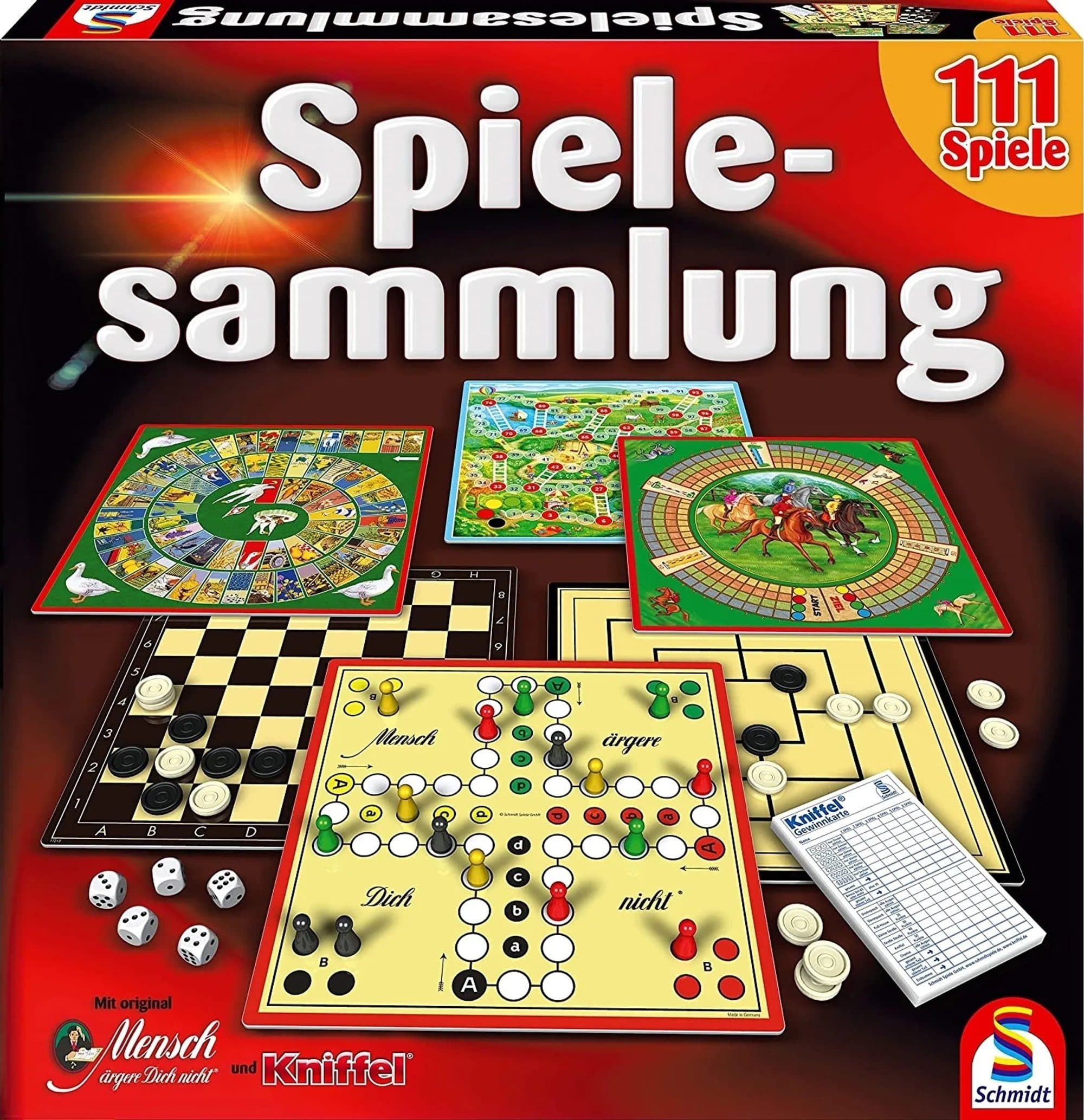 Schmidt Spiele 111er Spielesammlung Brettspiele Klassiker Familie