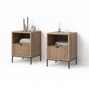Livinity Nachtschrank Aterno 2er Set Viking Oak MDF Bild 2