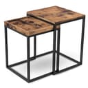 holz4home® Couchtisch Lannies 2er Set Eckig Industrial-Look Bild 2