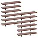 Maclean Wandregal MC-331 6er Set Nussbaum Bild 2