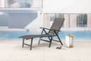 MANDALIKA Garden Gartenliege Nox Anthrazit Mixed-Taupe Klappbar Bild 2