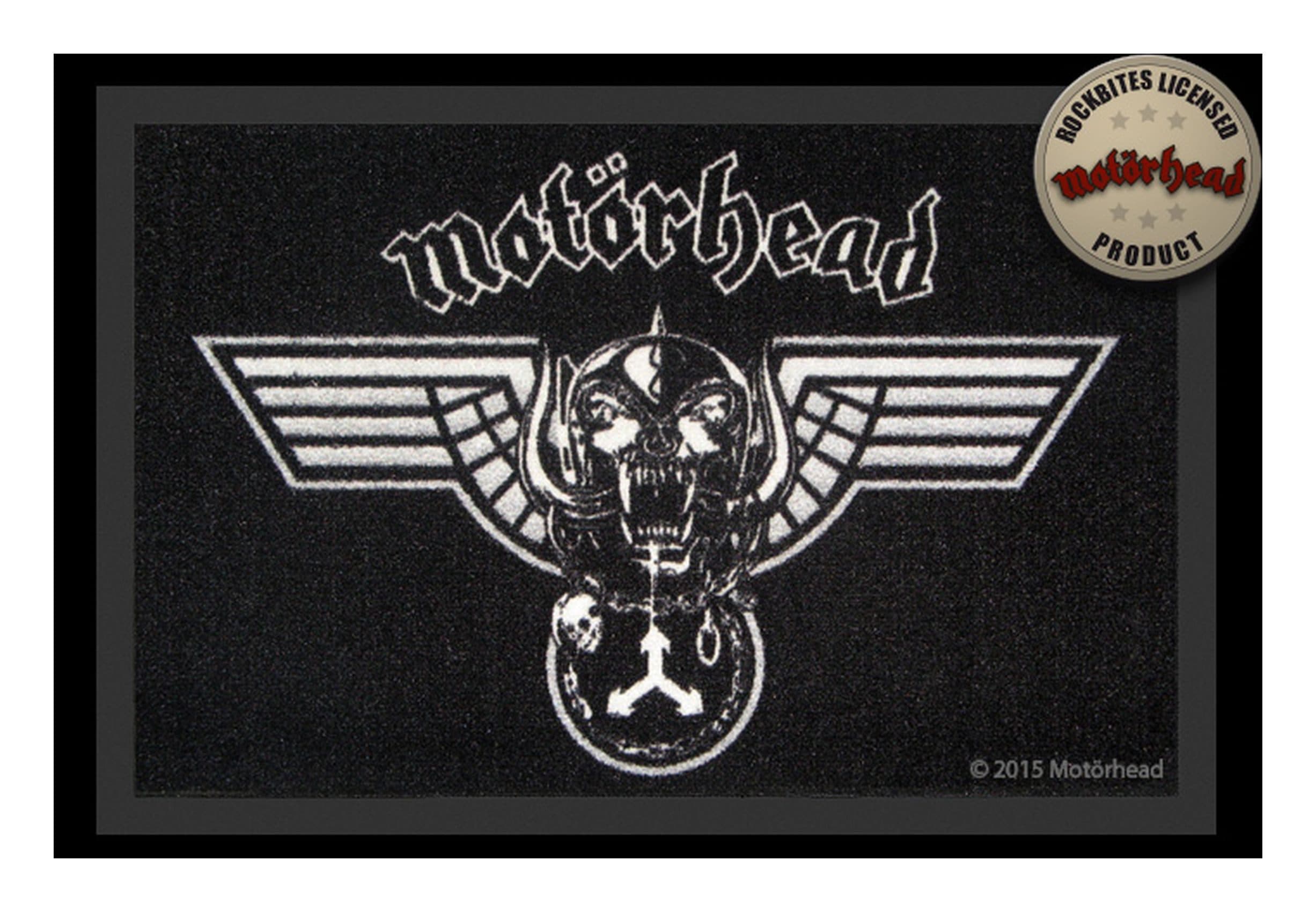 Rockbites Fußmatte Motörhead Winged Warpig Schwarz/Weiß