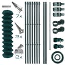 ESTEXO Maschendrahtzaun Komplettset 1,25 x 15 m Grün PVC Bild 2