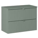 Lomadox Waschtischunterschrank NEWPORT-56-GREEN Schilfgrün Bild 2