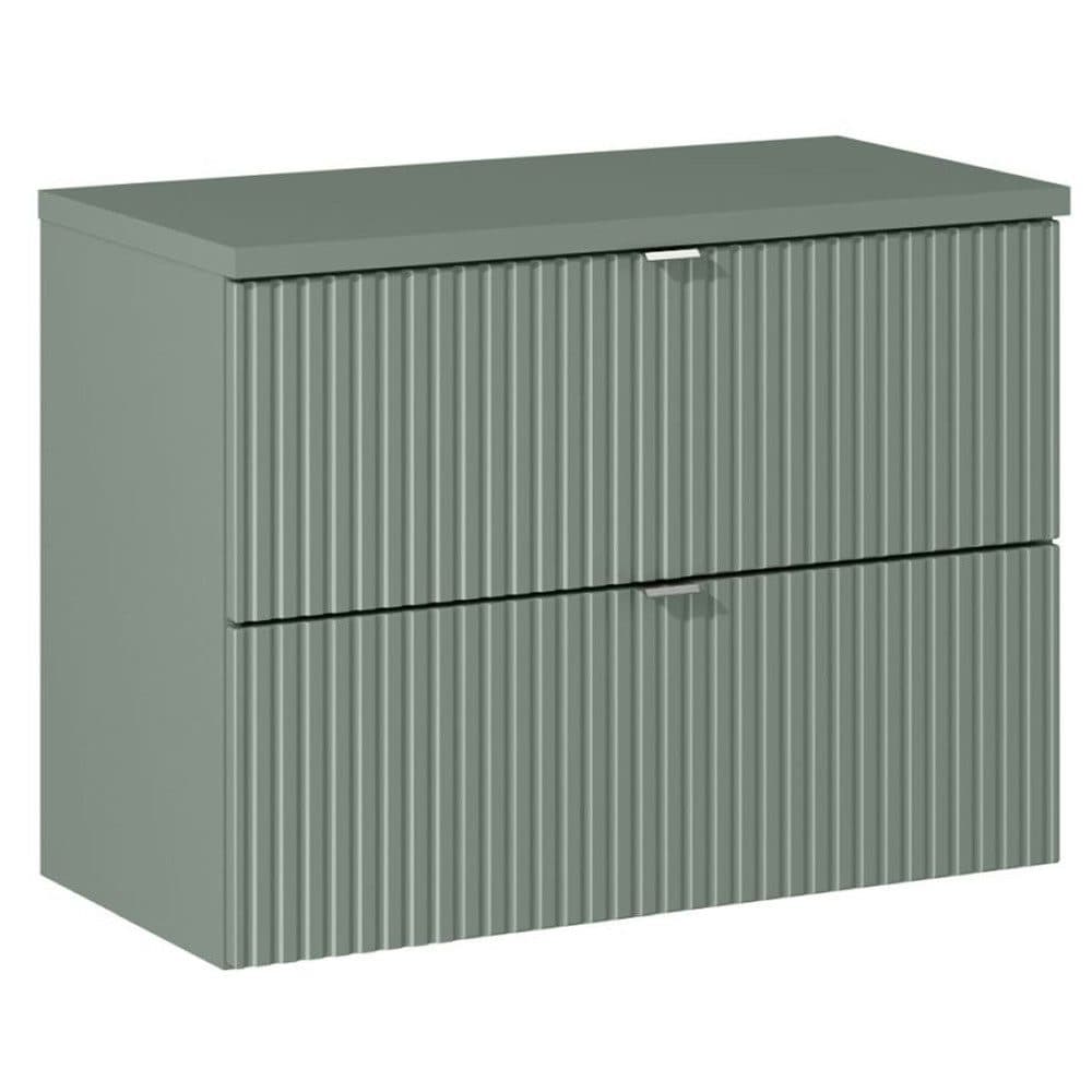 Lomadox Waschtischunterschrank NEWPORT-56-GREEN Schilfgrün - Bild 2