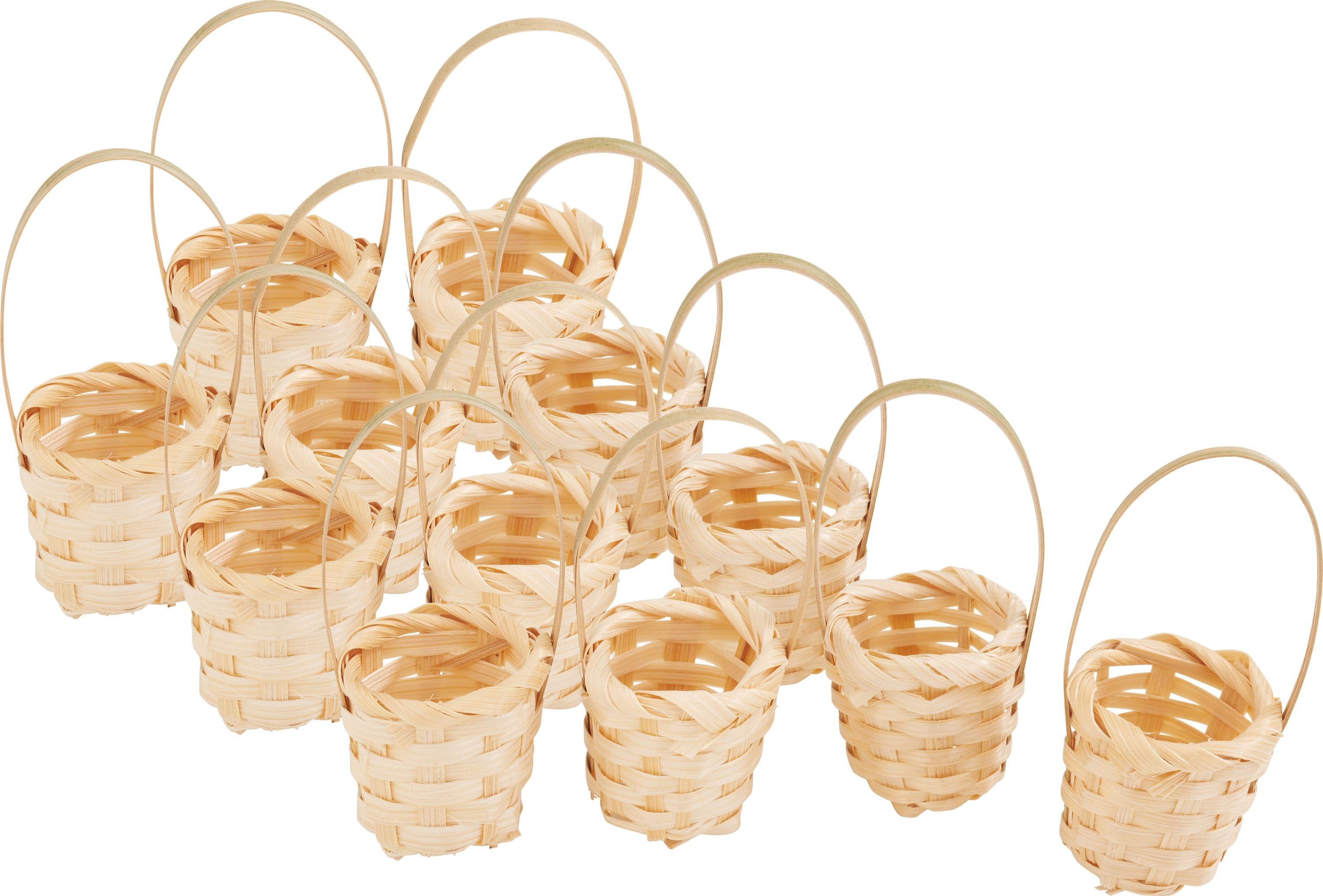 VBS XXL Aufbewahrungskorb Bambus 12 Stück