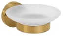 Sapho Seifenhalter X-ROUND GOLD Milchglas Gold matt Bild 2