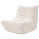 ToteBox Loungesofa Wildleder Lesesessel XXL Beige mit Rückenlehne Bild 2